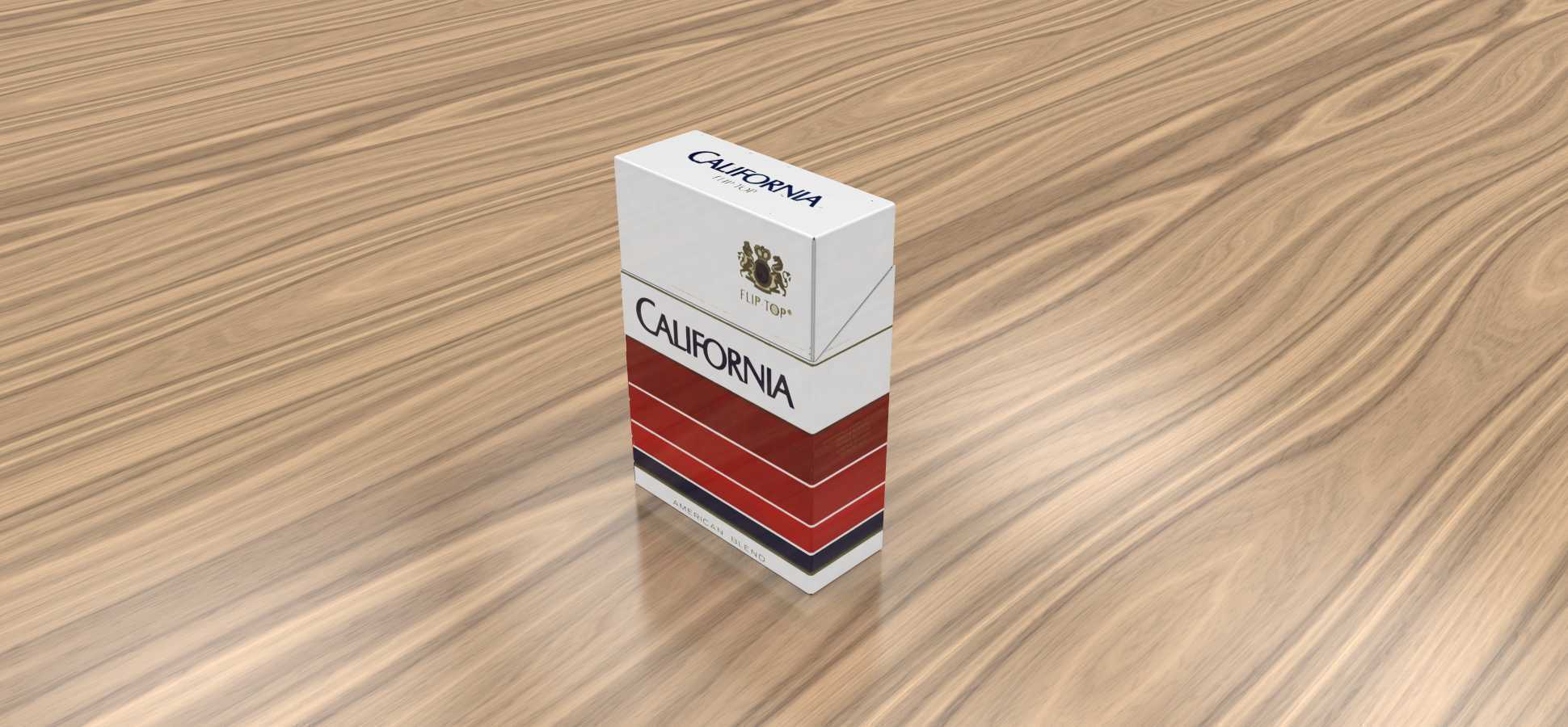 加州翻盖香烟盒