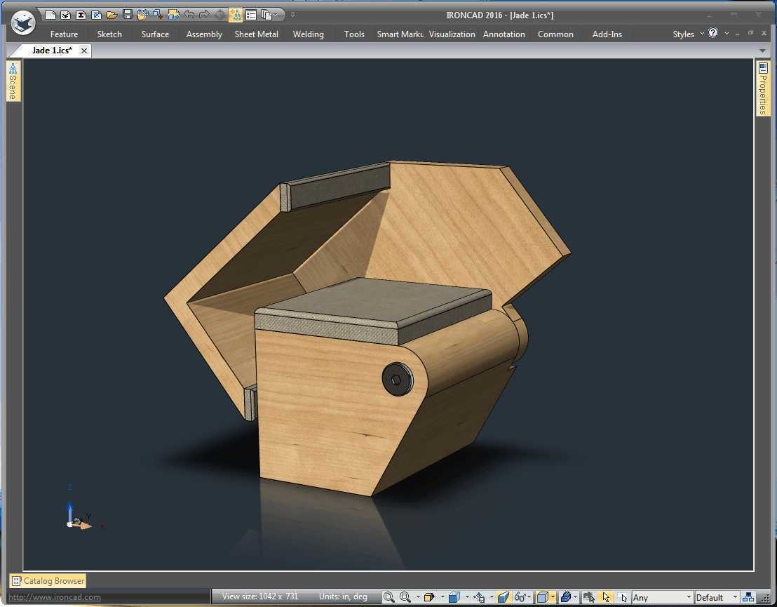IRONCAD 2016-桌椅组合