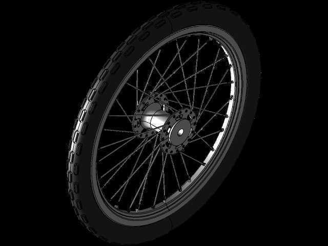 IRONCAD 2016-带轮胎的轮辐轮辋
