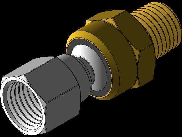 1/4英寸FNPT X 1/4英寸MNPT旋转接头
