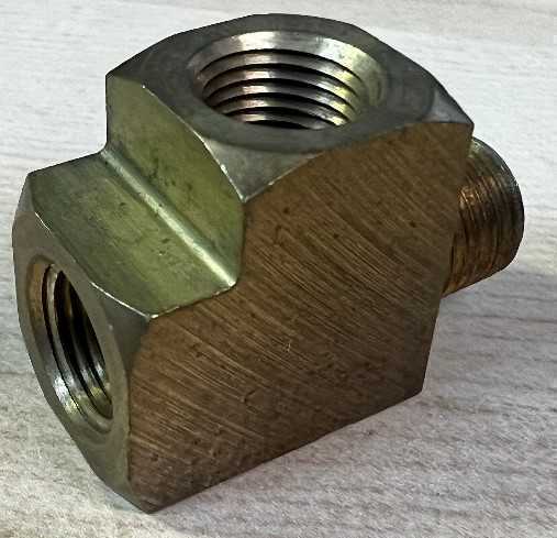1/8“NPT直角三通接头