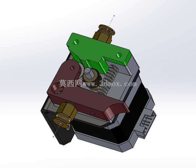 用于柔性材料的波顿挤出机零件(绿色)