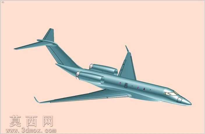 赛斯纳引文十行政飞机固体组件模型