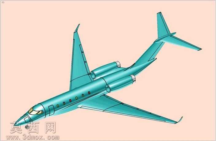 赛斯纳引文十行政飞机固体组件模型