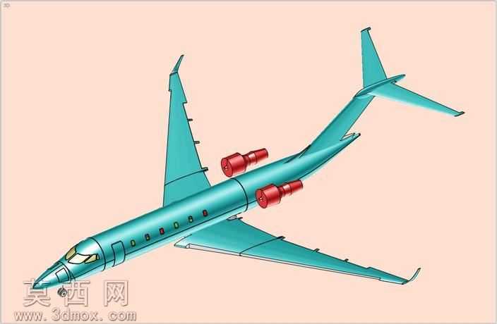 赛斯纳引文十行政飞机固体组件模型