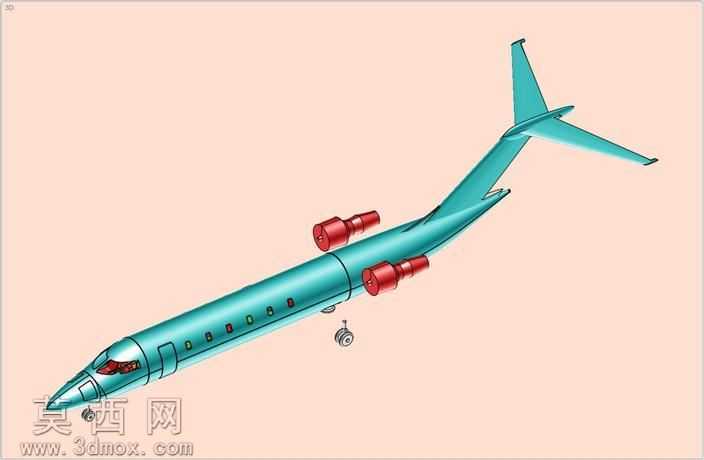 赛斯纳引文十行政飞机固体组件模型