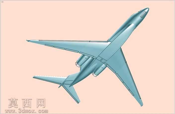 赛斯纳引文十行政飞机固体组件模型