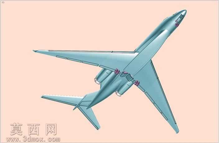 赛斯纳引文十行政飞机固体组件模型