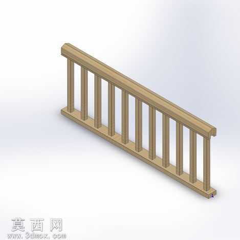 传统的栏杆上节