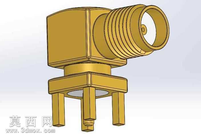 斜的SMA连接器