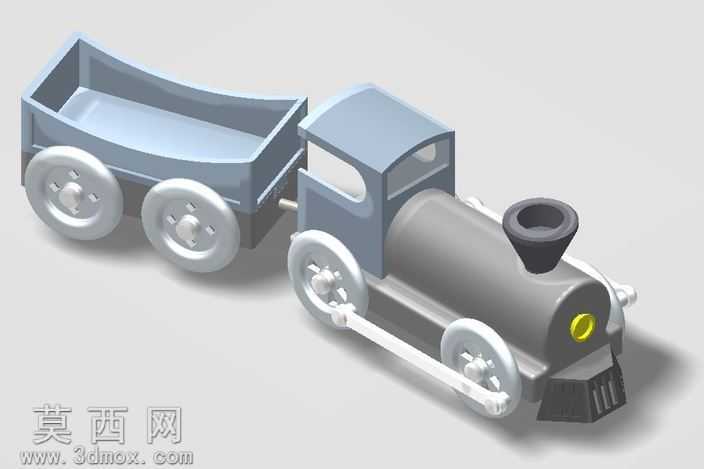 玩具火车3D建模