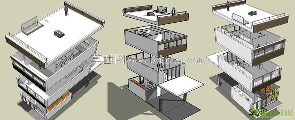 绘制三维平面图建模工作室