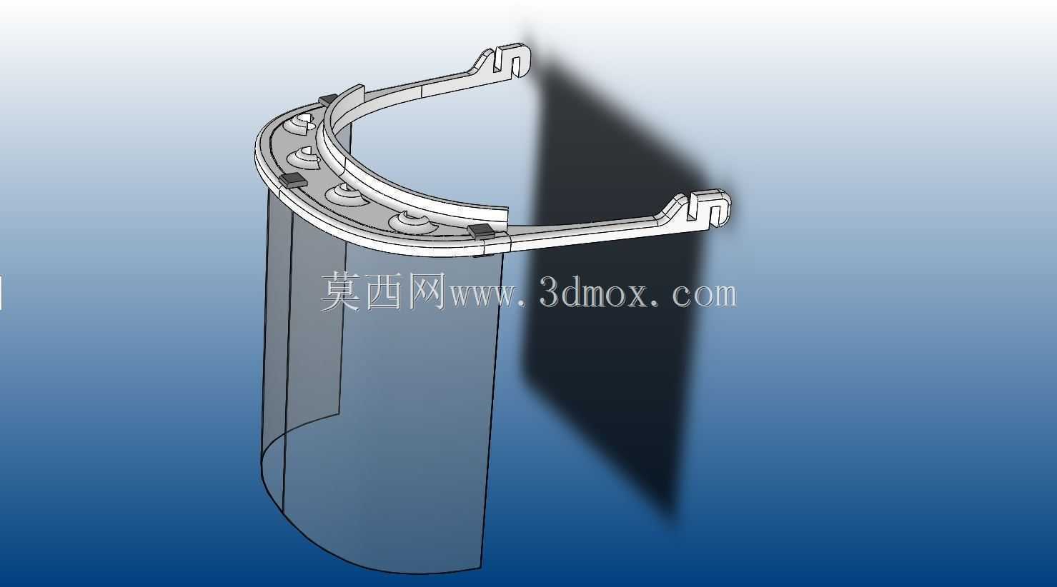 头戴式塑料注射防护屏