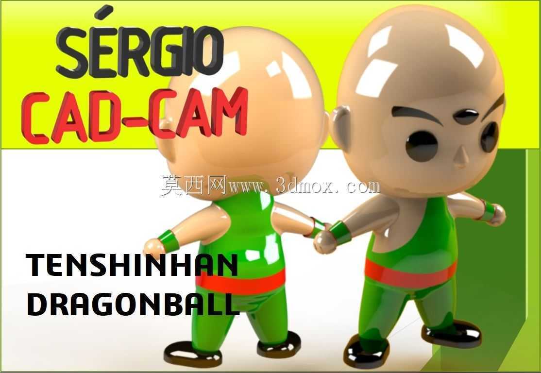 Tenshinhan Dragonball-S��rgio CAD CAM