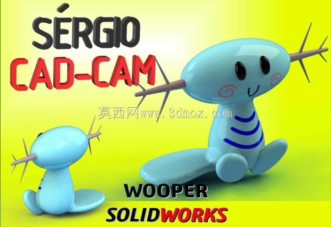 Wooper Pokemon-Sergio CAD CAM��