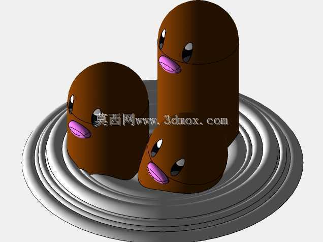 Dugtrio-神奇宝贝