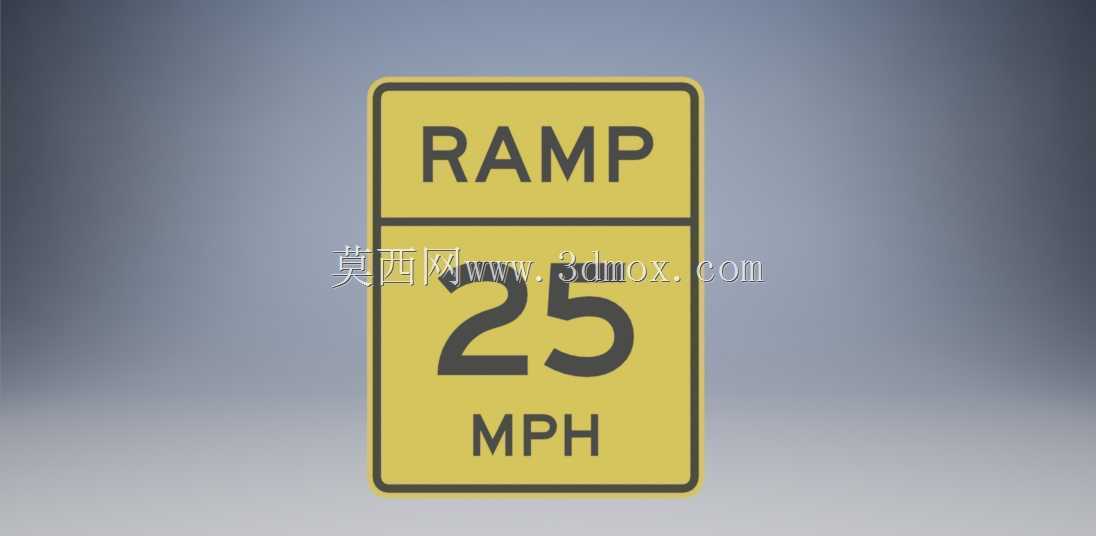 出口建议速度W13-2/坡道建议速度W13-3道路标志