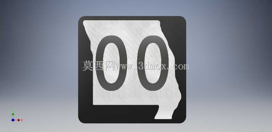 密苏里州路线标志2/3位M1-5\u0026补充路线标志2/3字母M1-5a道路标志