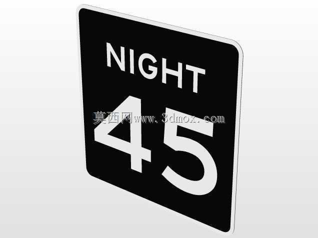 速度限制R2-1/由雷达R31-21强制执行/夜间速度R2-3P路标