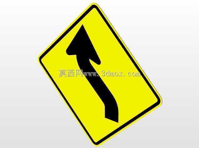 反向曲线W1-4R/W1-4R道路标志
