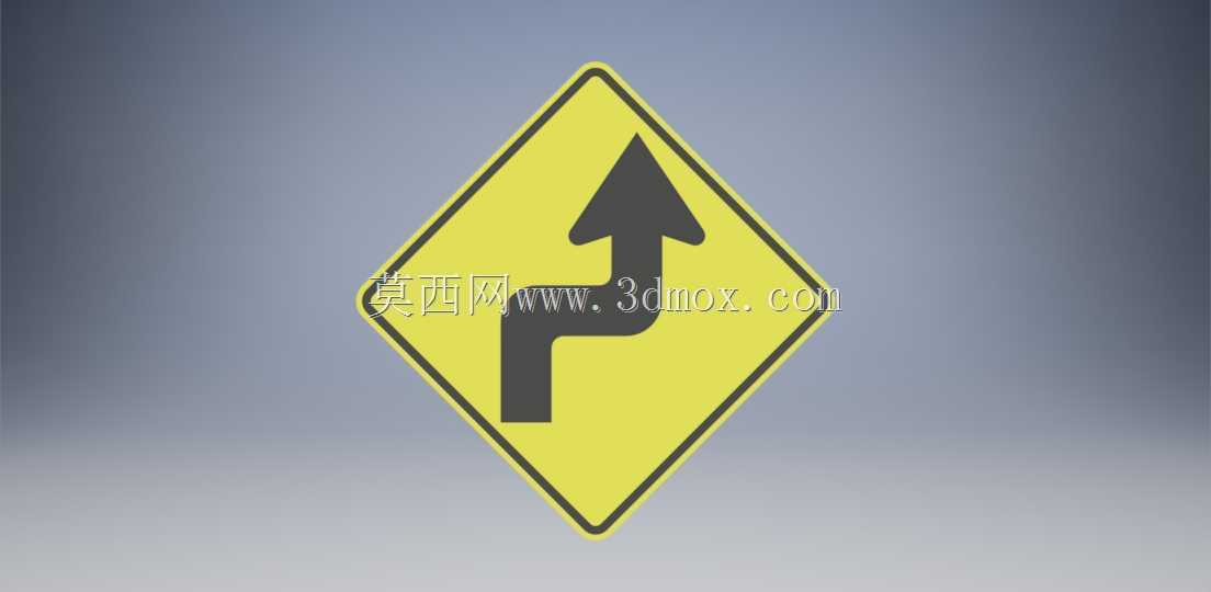 反向转弯W1-3R/W1-3L道路标志