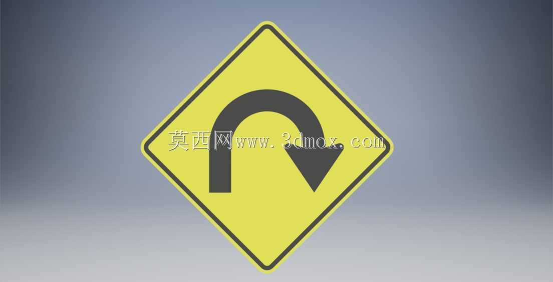 发夹曲线W1-11R/W1-11L道路标志