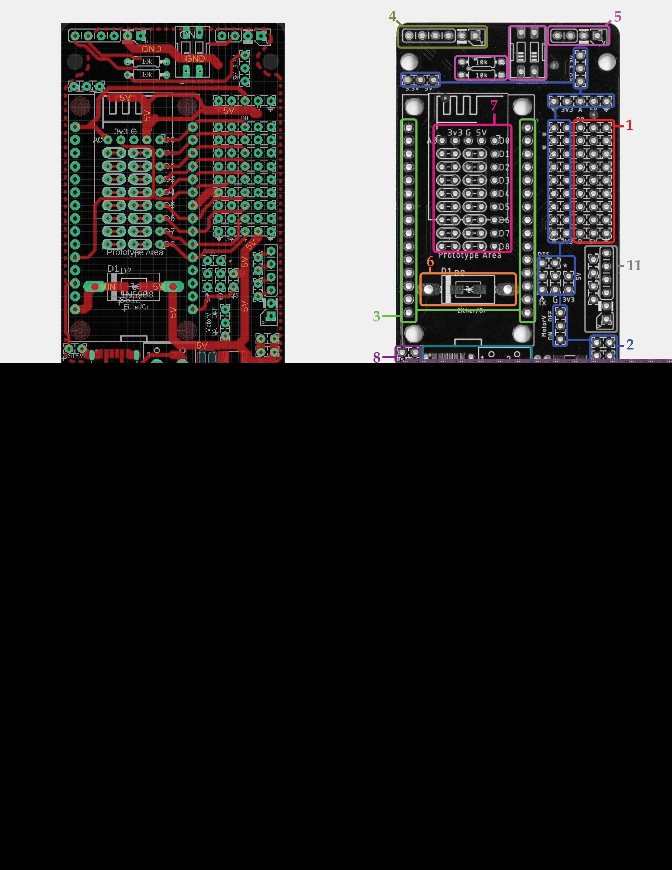 NodeMCU 12E扩展原型组件外壳