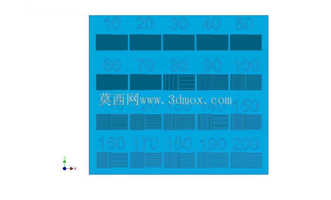 3D打印机XY分辨率测试