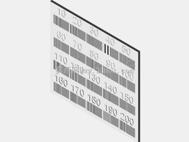 3D打印机XY分辨率测试