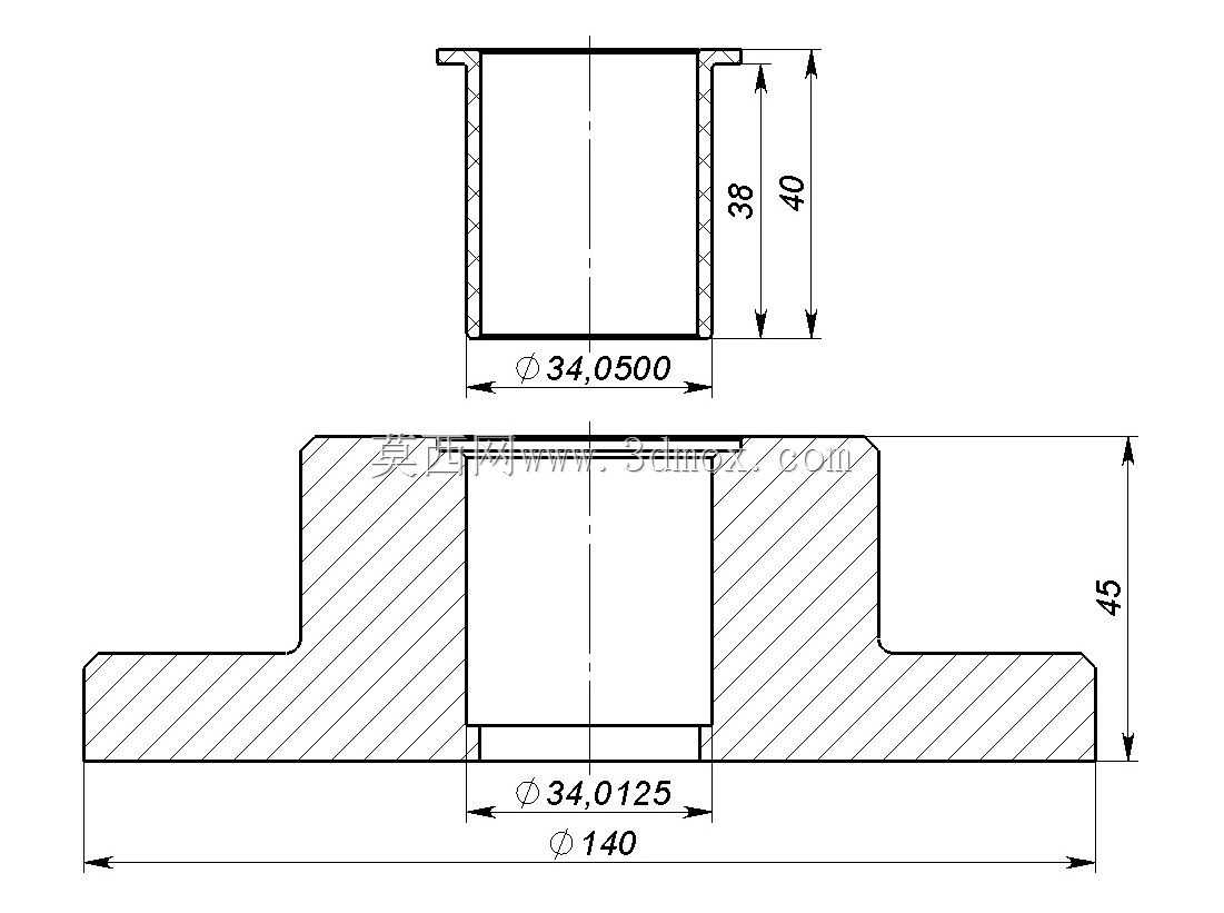 SolidWorks 2019中的塑料套筒轴承压装仿真