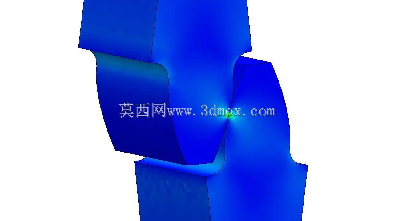 外啮合直齿圆柱齿轮齿根圆角应力分析