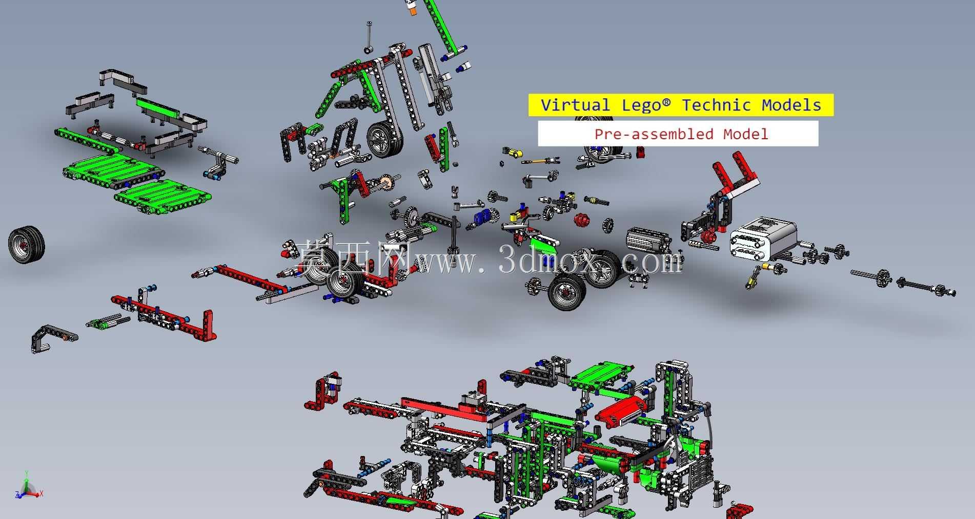 vLTm 42008-2乐高技术-109零件1276组件