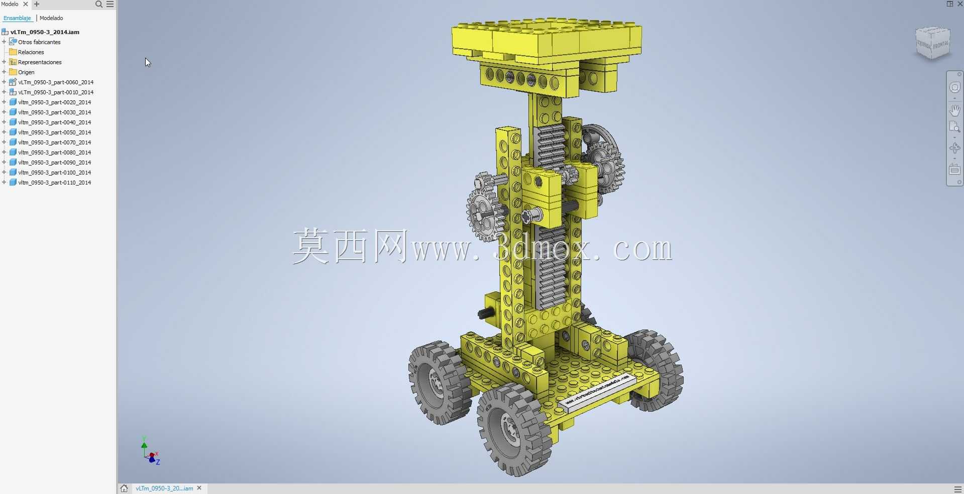 vLTm 0950-3乐高技术-11部分208组件