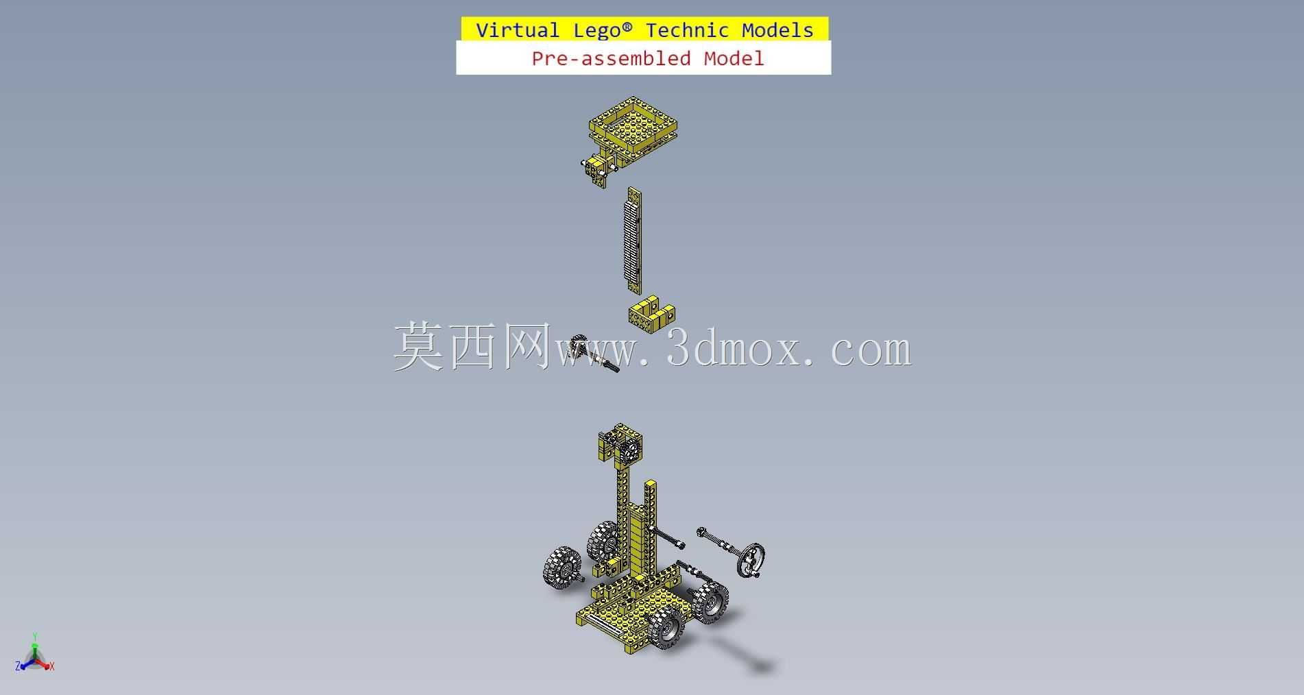 vLTm 0950-3乐高技术-11部分208组件