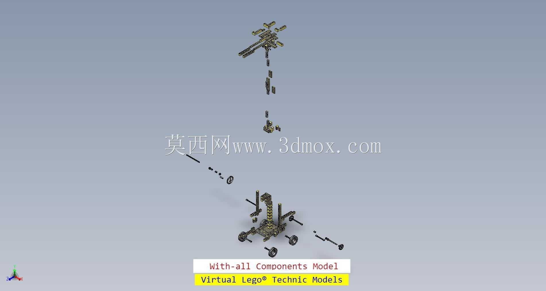 vLTm 0950-3乐高技术-11部分208组件