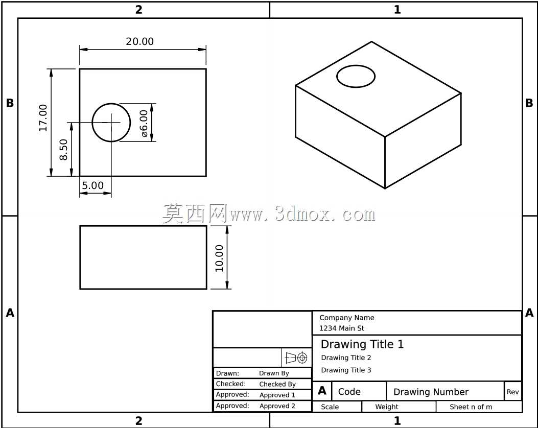 FreeCAD TechDraw工作台-快速浏览