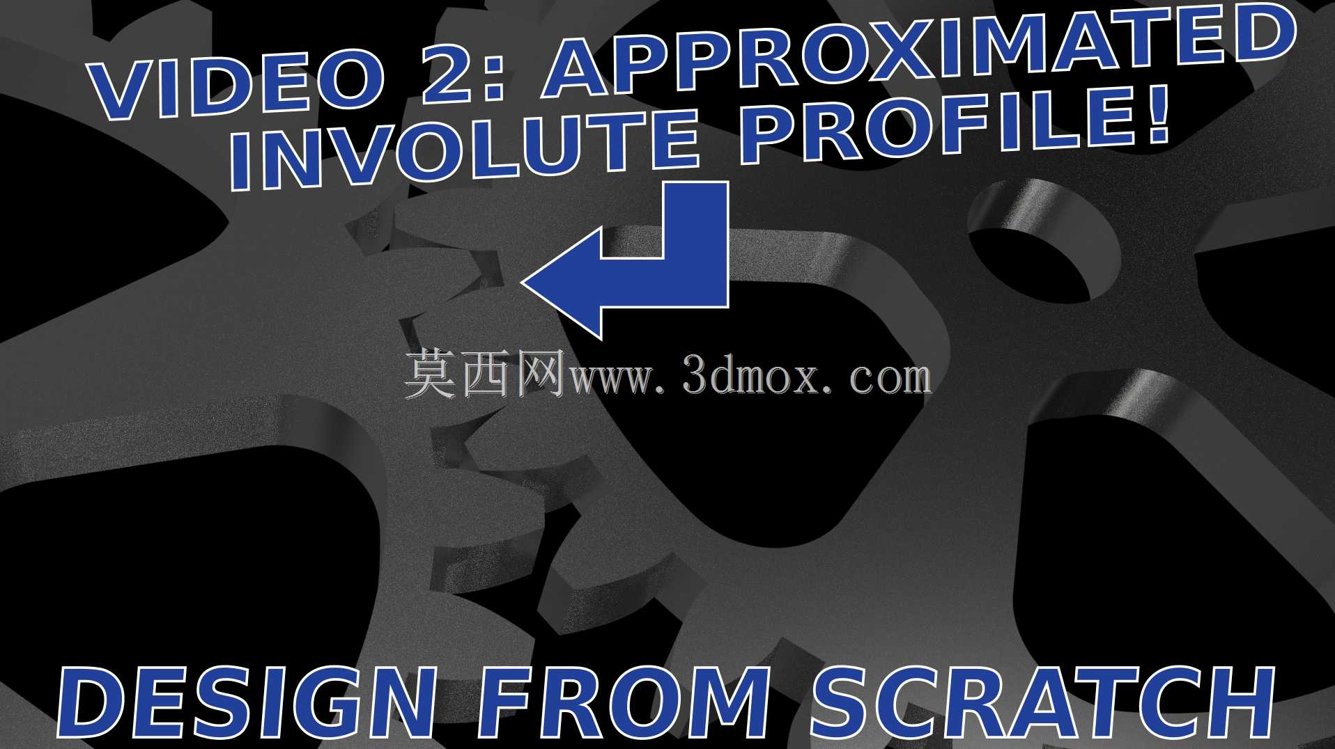 方程式驱动渐开线直齿圆柱齿轮W/近似渐开线轮廓-视频2