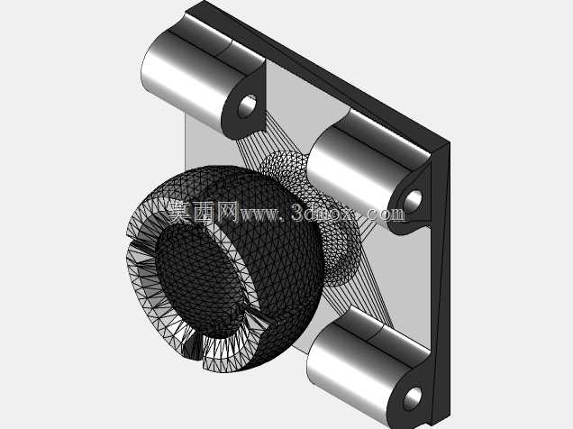 Ender 3 Pro RasPi摄像头外壳螺栓槽