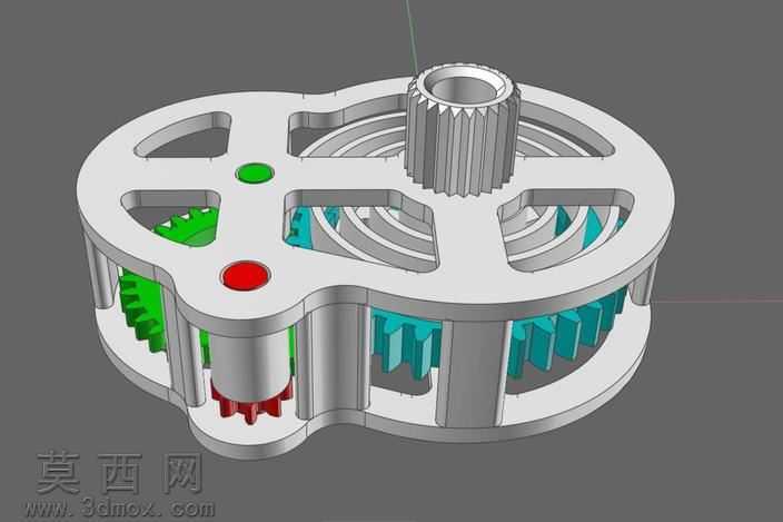 丹尼的3d打印的风了发条马达