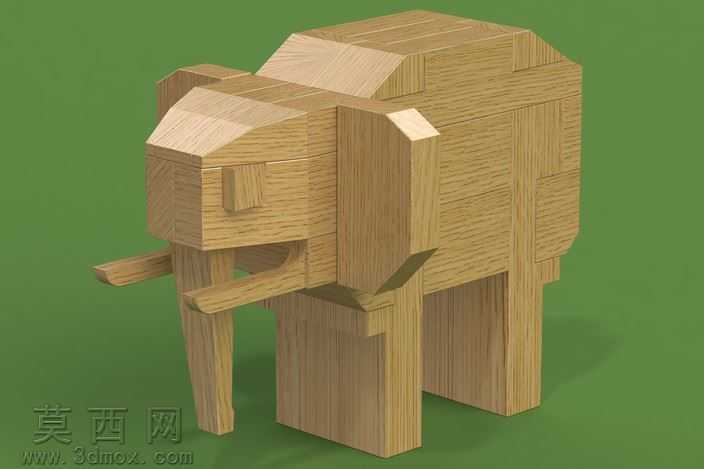大象3D拼图