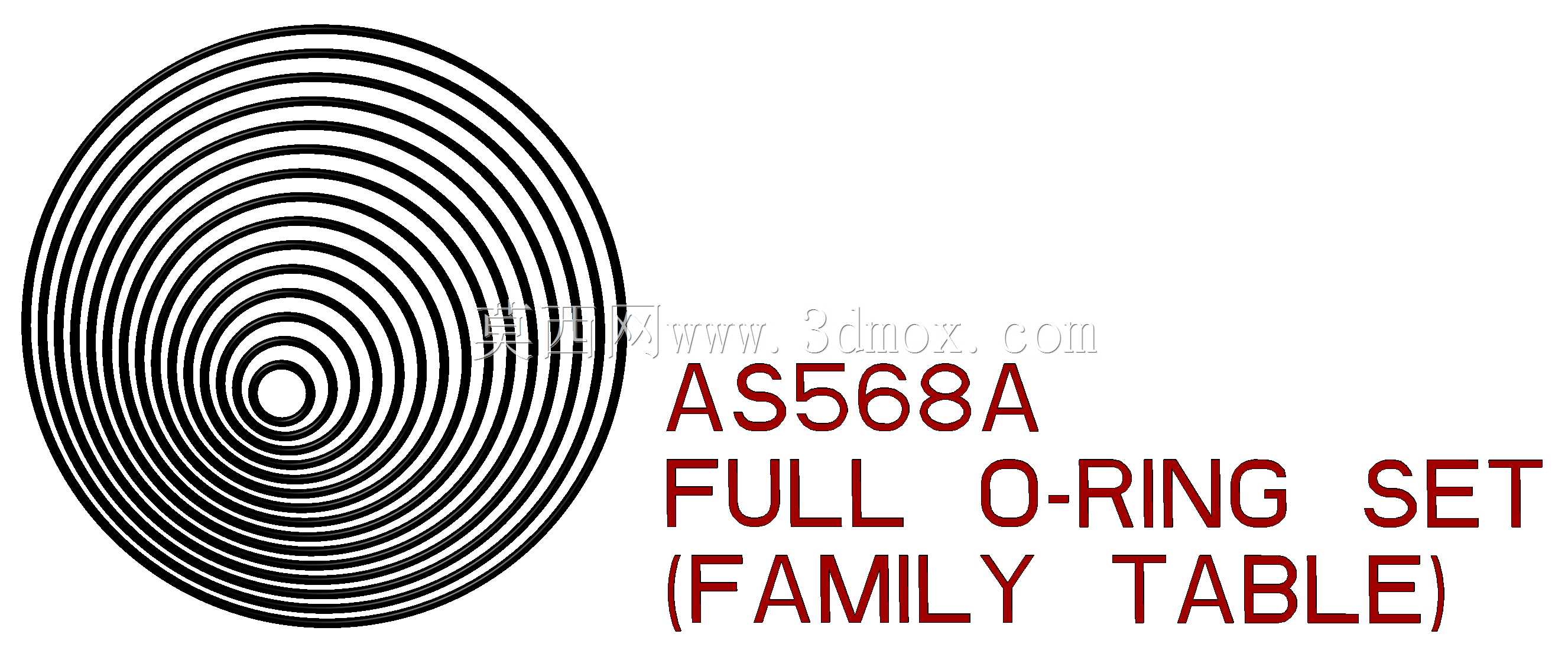 O形圈AS568A(整套-001至-475)