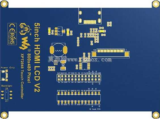 WaveShare 5英寸HDMI触摸式LCD