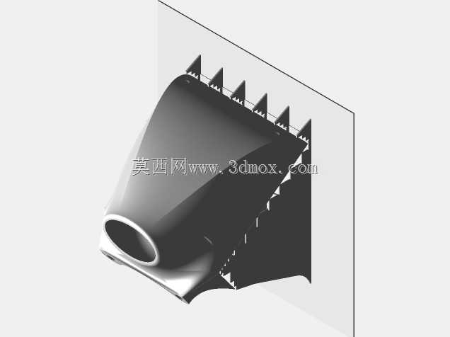\“Gunnozzle \”3D打印机挤出风扇喷嘴,适用于V6 J型机头,带有方形散热器和30mmfan(打印冷却器),如Tevo Tarantula。内置式