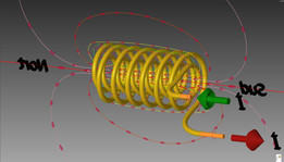 soléno?de bobine Champ magnétique,braz,autodesk发明家\u0026 fusion 2013
