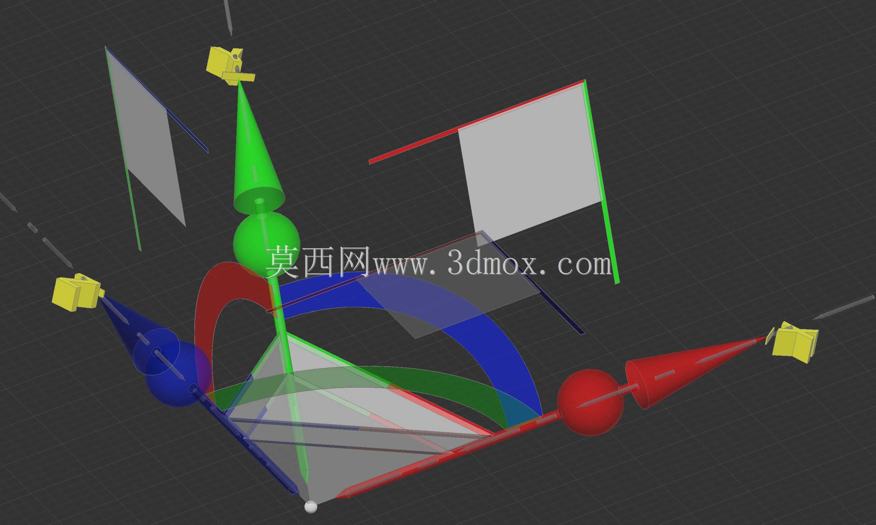 移动旋转缩放gizmo轴向平面均匀X Y Z钎焊