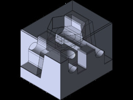 用于箭头座的复合弓固定立方体(3d打印)