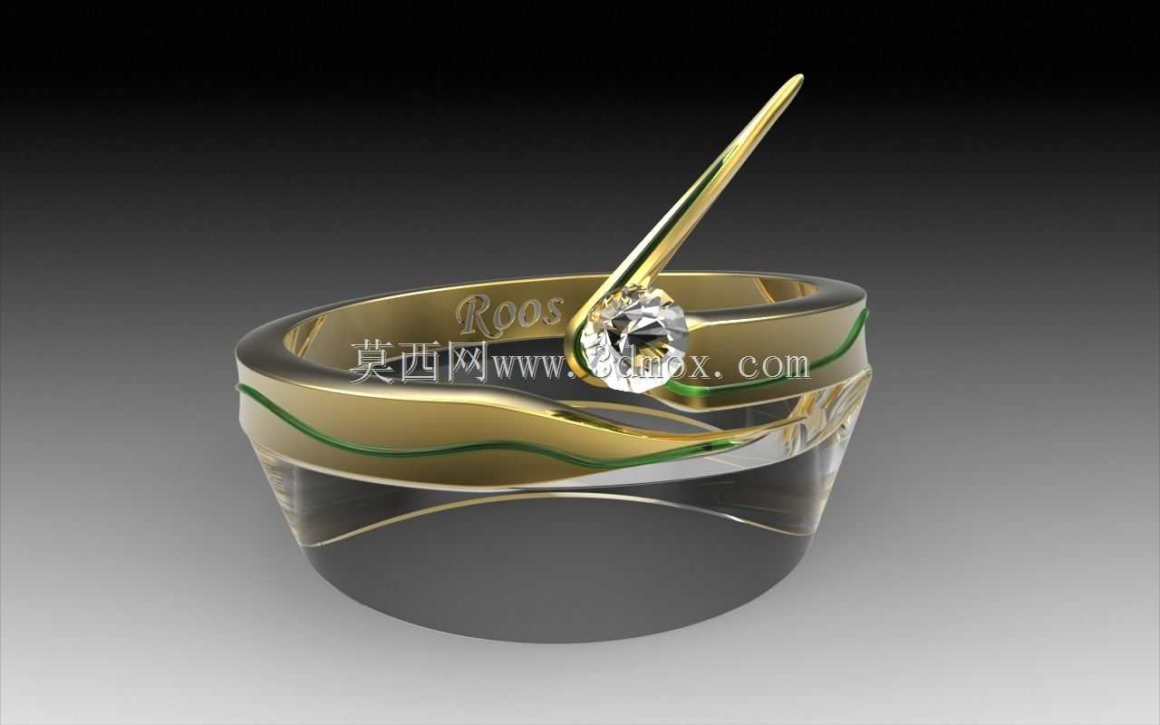 戒指,概念“Roos”