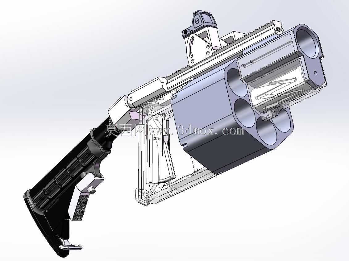 Airsoft科幻多发手榴弹午餐器