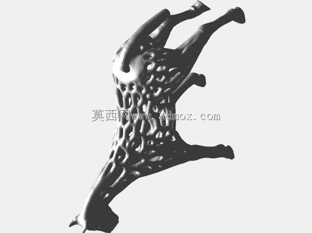 Voronoi风格马模型壁厚2 mm