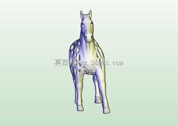 Voronoi风格马模型壁厚2 mm
